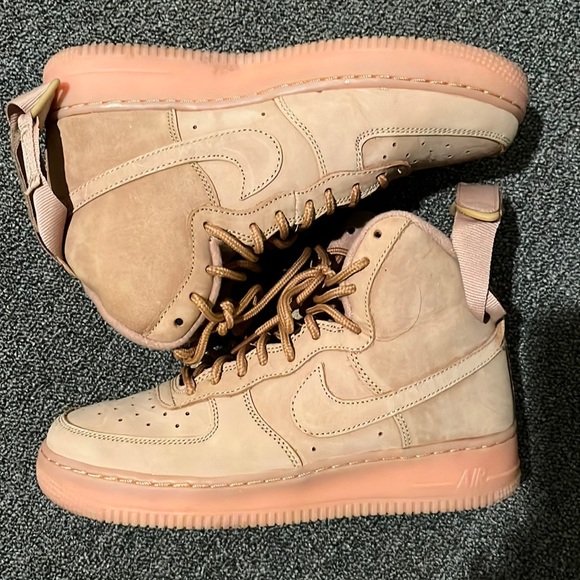 Wheat High top Nike Air Force 1 - Picture 1 of 7